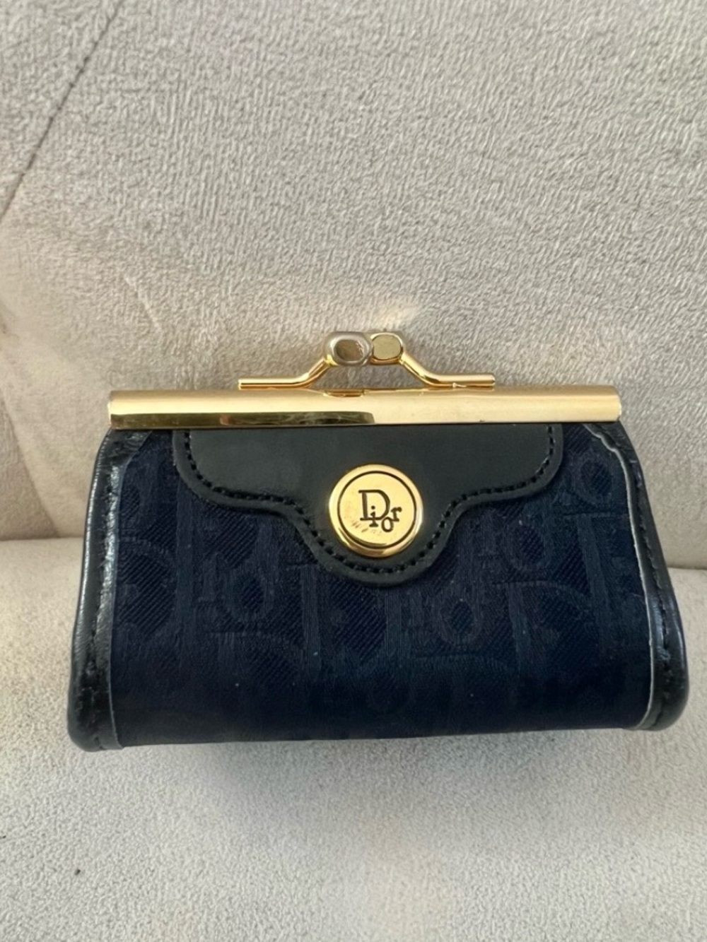 Dior kisslock coin purse